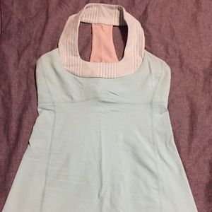 Lululemon Aqua Scoop Neck Tank